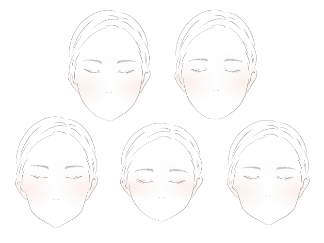 顔タイプのイラスト